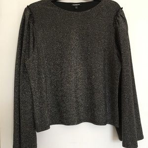Black/Silver Metallic Express Top